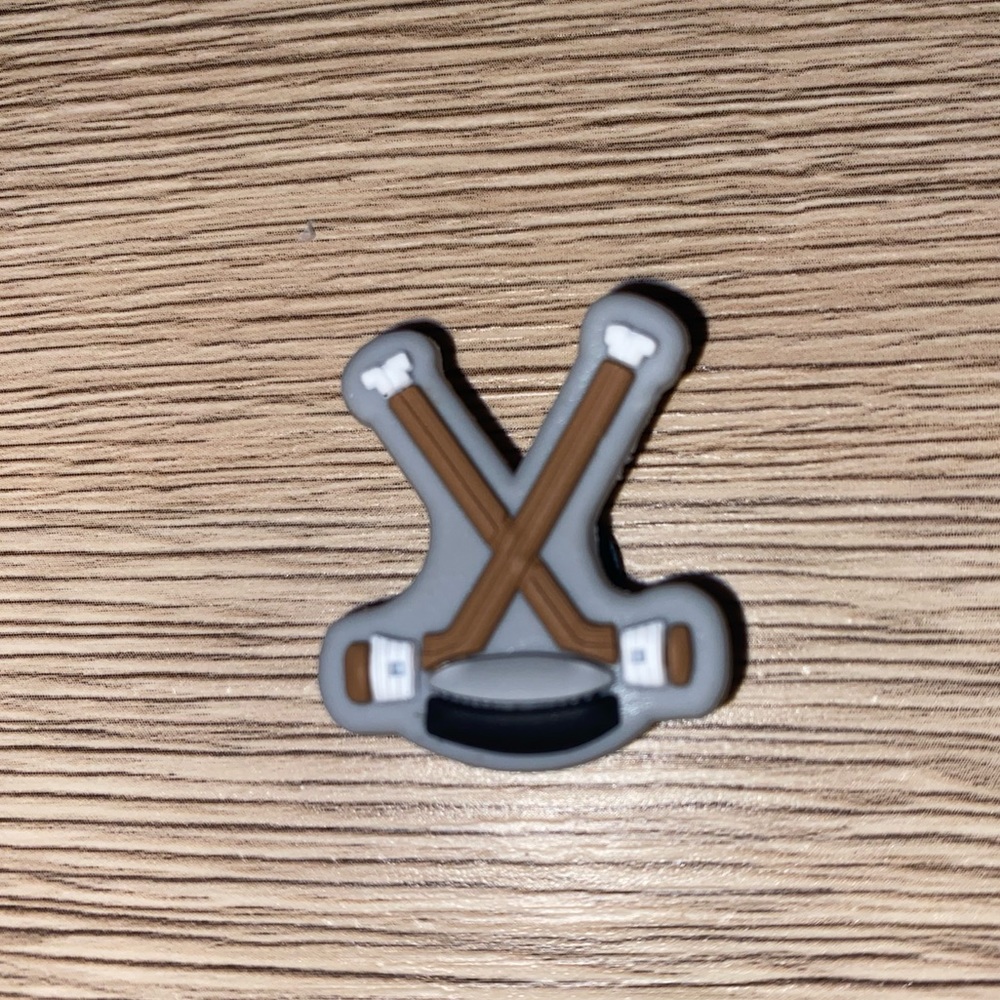 Hockey croc charm